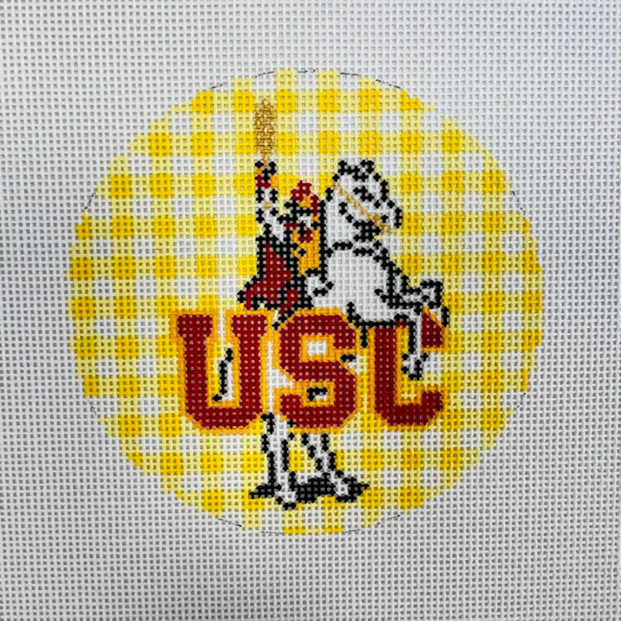 USC Trojans Ornament Needlepoint Canvas