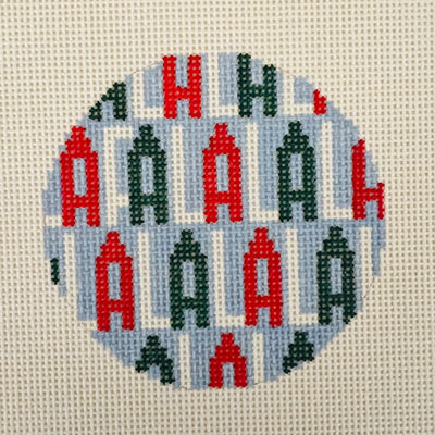 FaLaLaLaLa Ornament Needlepoint Canvas