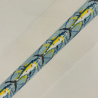 Alex Beard Yellowfin Belt Needlepoint Canvas