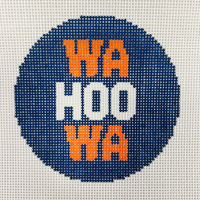 WaHooWa University of Virginia Round Ornament