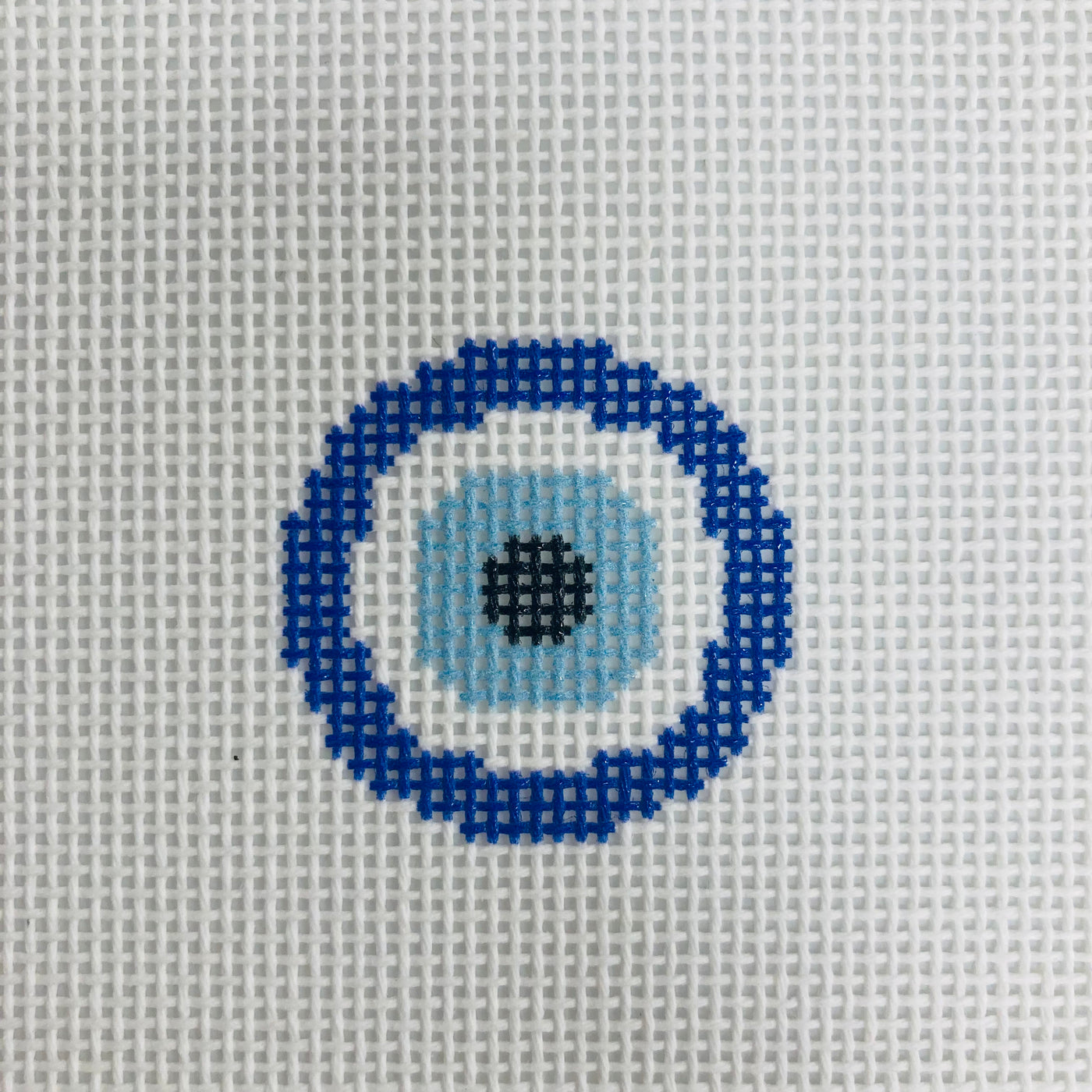 Evil Eye Mini Clip Needlepoint Canvas