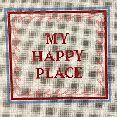 My Happy Place Needlepoint Canvas
