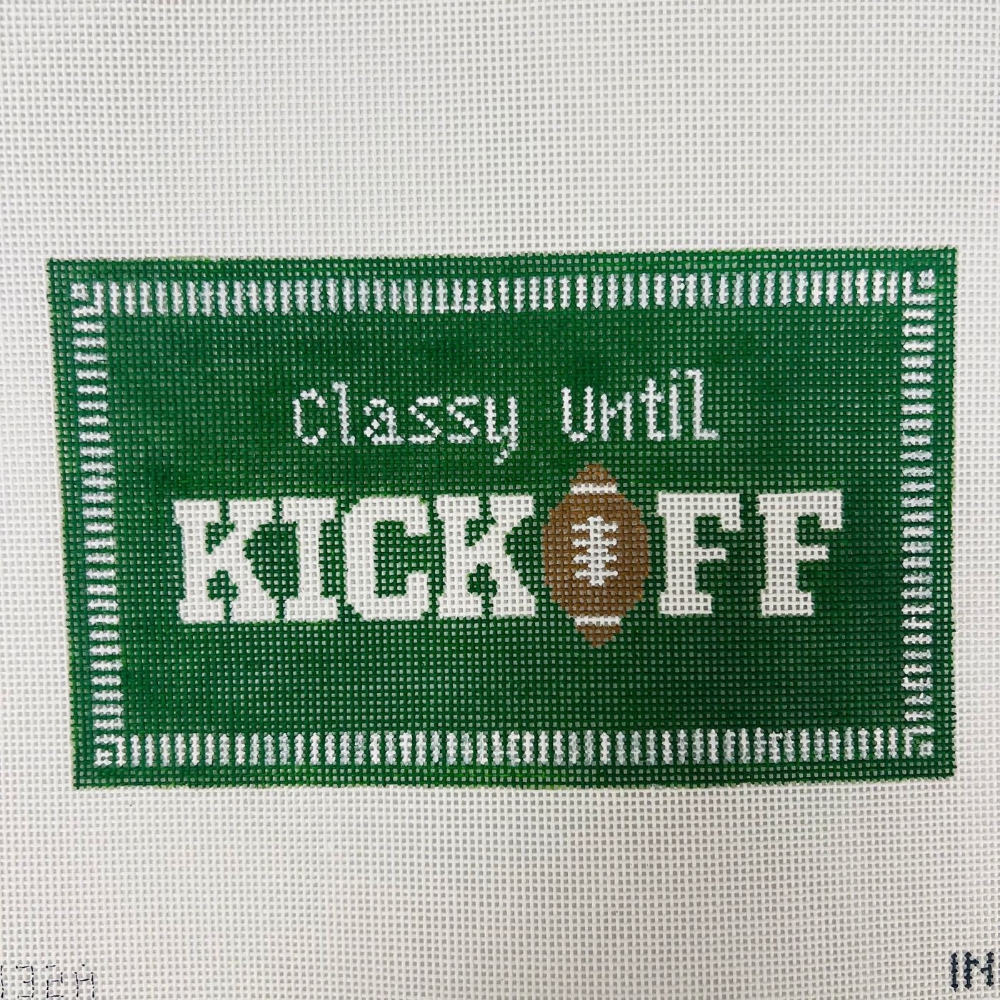 Classy Unitl Kickoff Needlepoint Canvas