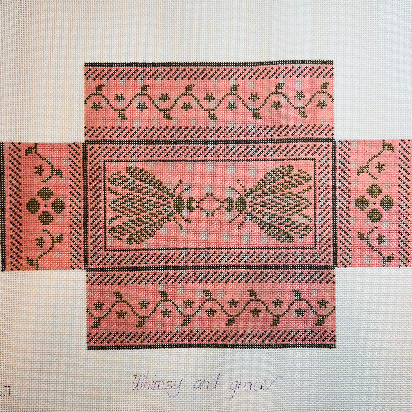 Pink & Brown Bee Brick Cover