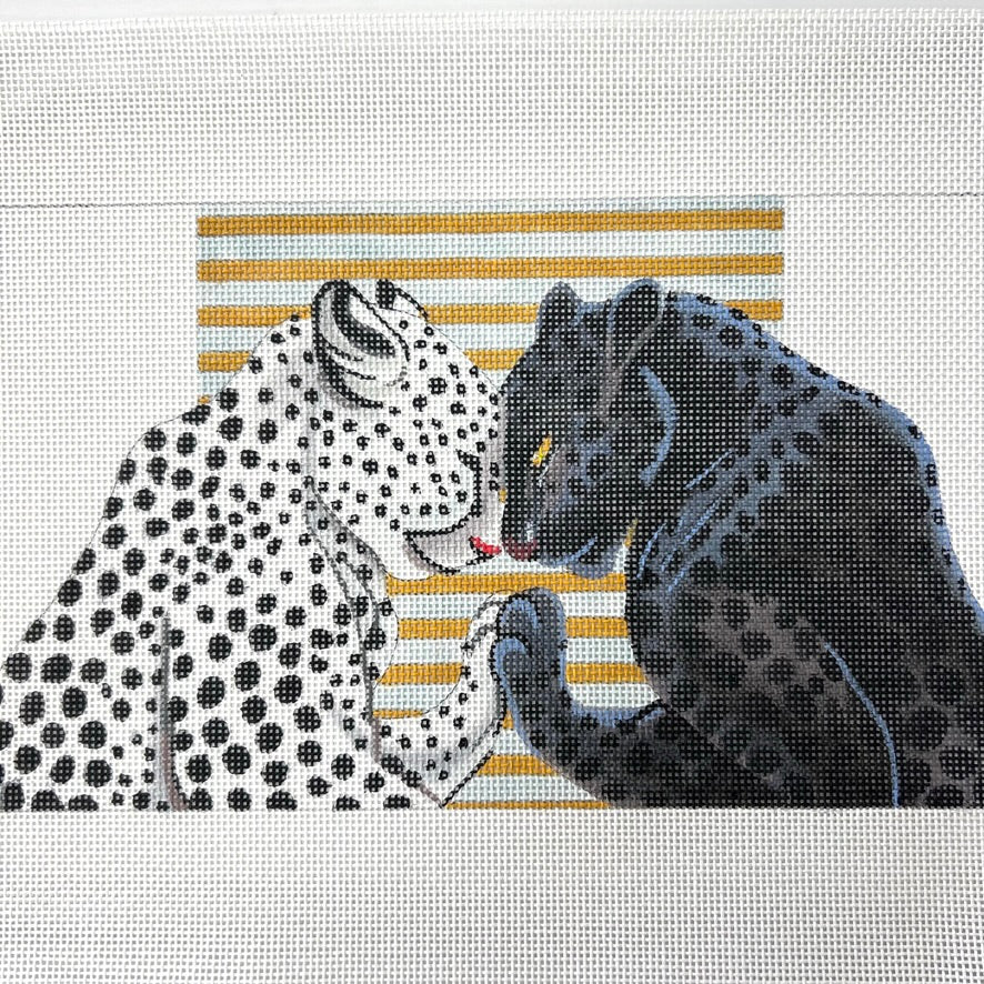 Love Leopards Clutch Needlepoint Canvas
