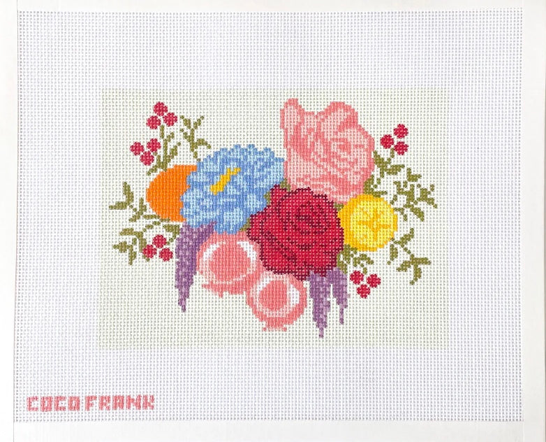 Fruits & Flowers Needlepoint Canvas