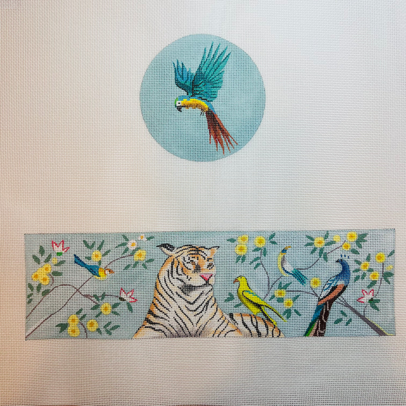 Tiger in Garden Hinged Box