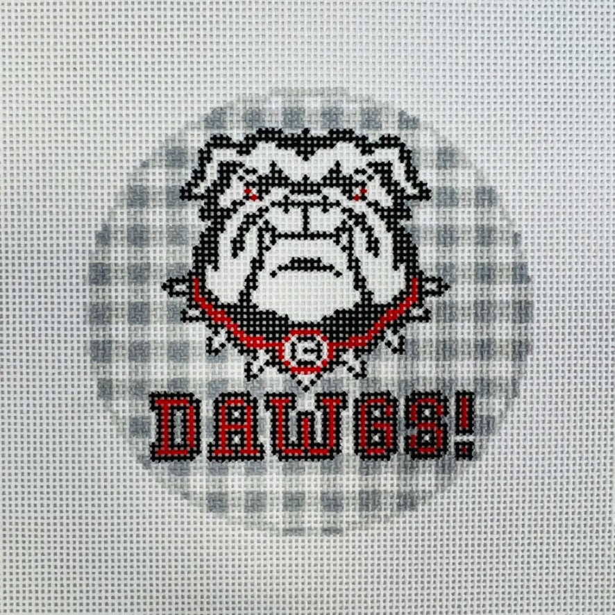 Georgia Dawgs Ornament Needlepoint Canvas