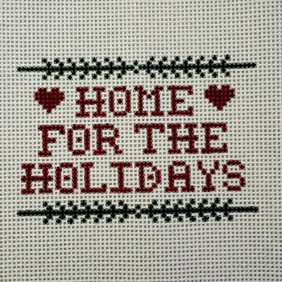 Home for the Holidays Needlepoint Canvas