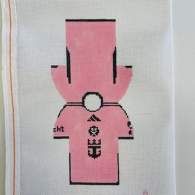 Two-sided Miami FC Jersey Ornament Needlepoint Canvas
