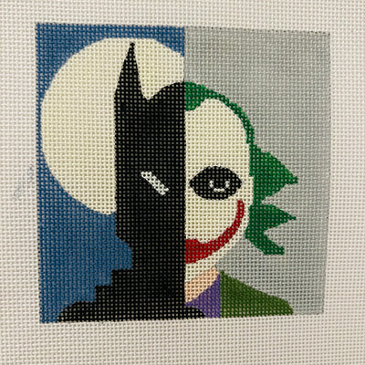 Batman/Joker Coaster Needlepoint Canvas