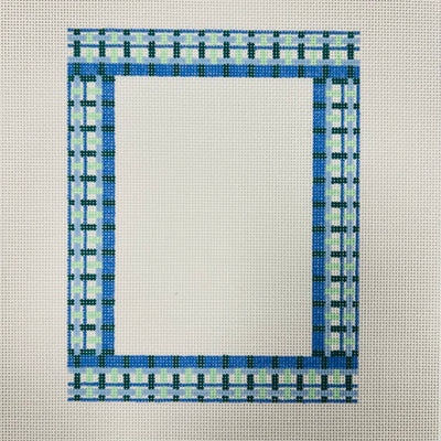 Frame - Woven (blue) Needlepoint Canvas