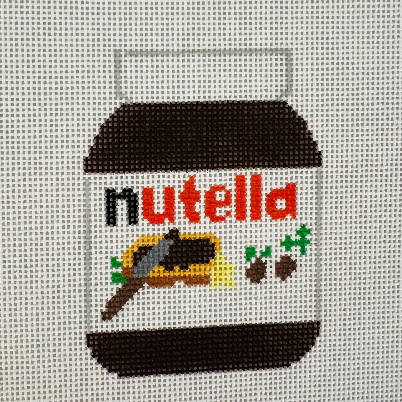 Swiss Chocolate Spread Needlepoint Canvas