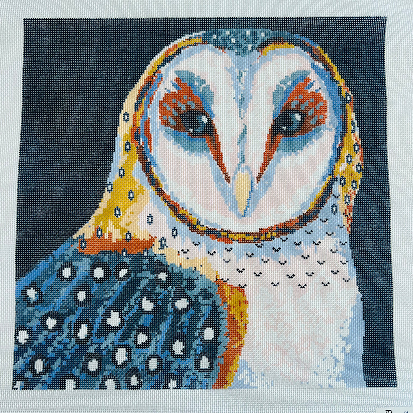 Barn Owl Needlepoint Canvas
