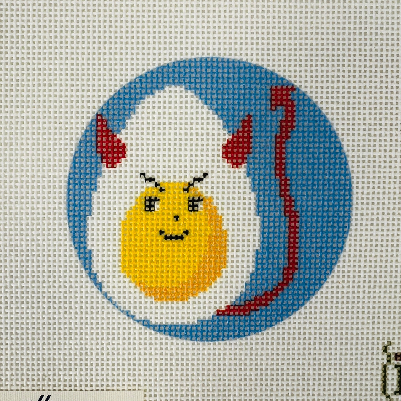 Deviled Egg Needlepoint Canvas