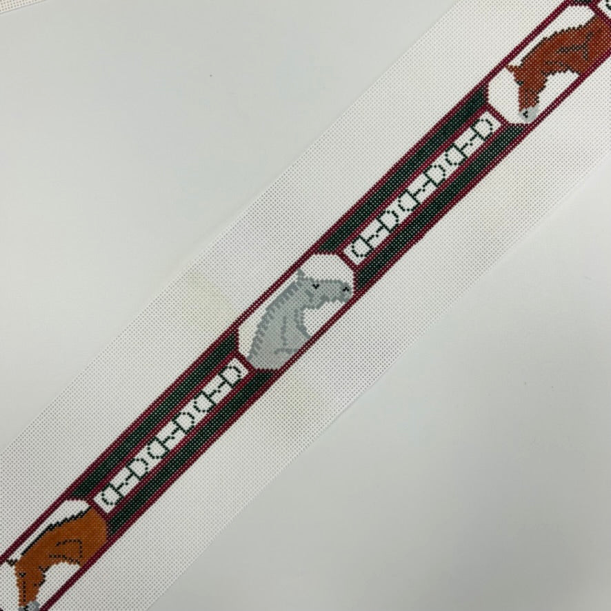 Horse Heads & Bits - Stripe Belt