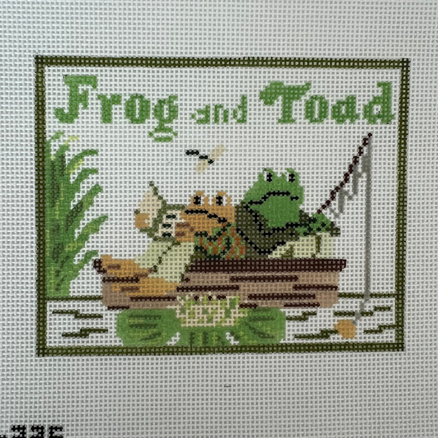 Frog & Toad Book Cover Needlepoint Canvas