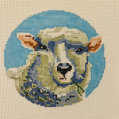 Heather the Sheep Ornament Needlepoint Canvas