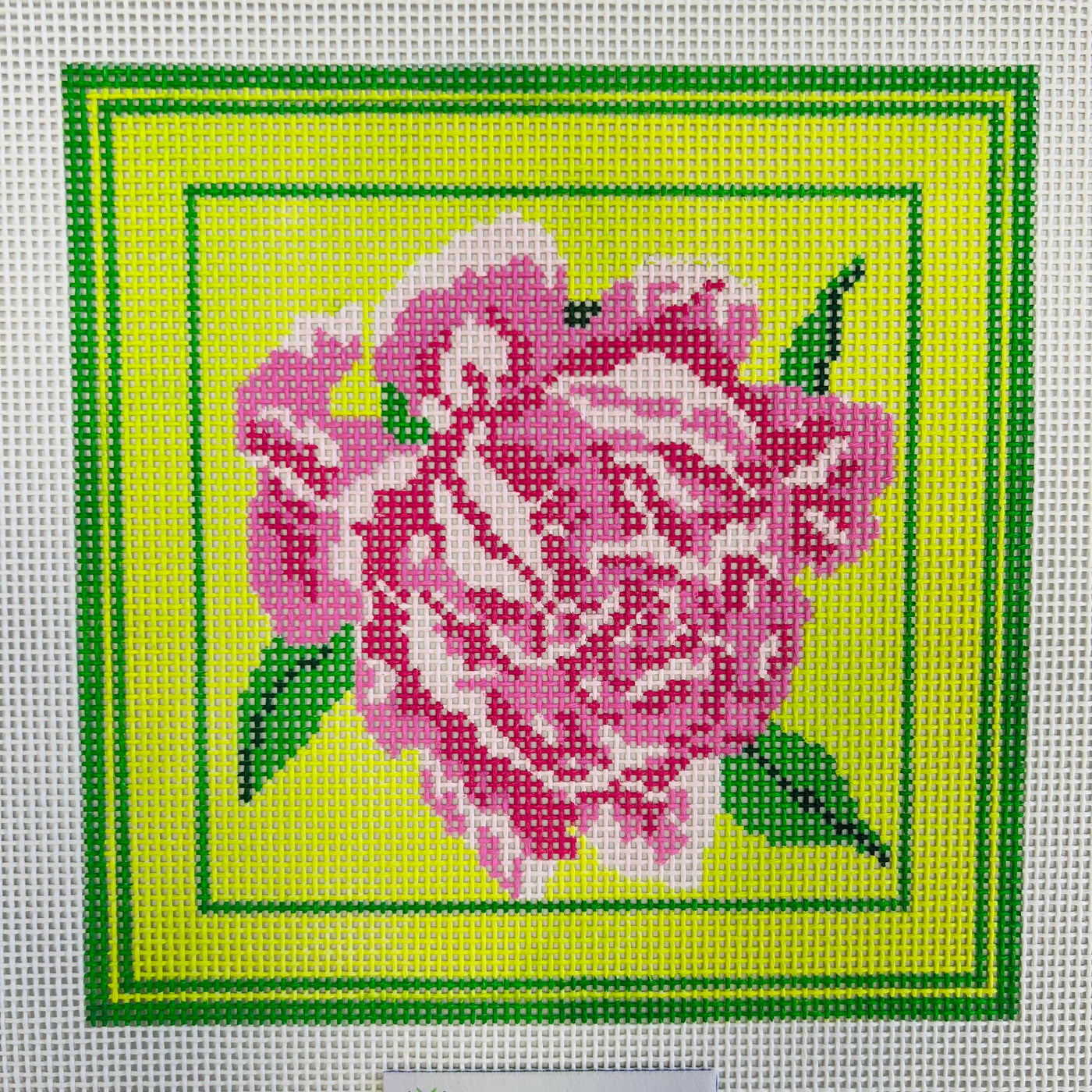 Pink and Green Floral (with Optional Fiber Kit)
