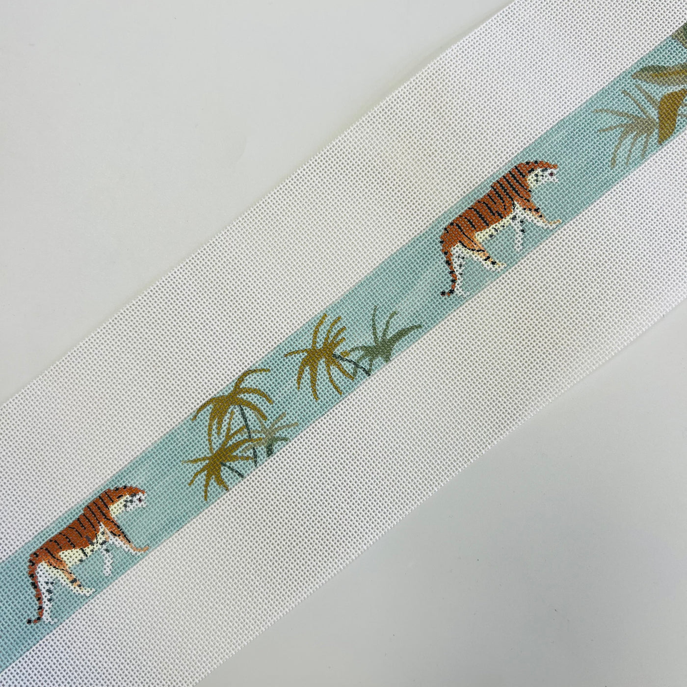 Tigers in the Jungle Belt Needlepoint Canvas
