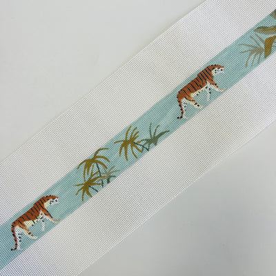 Tigers in the Jungle Belt Needlepoint Canvas