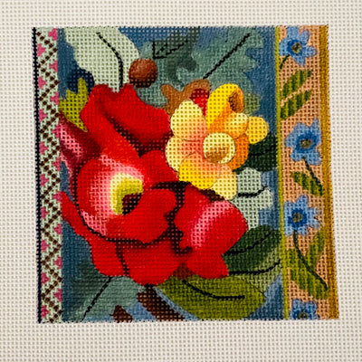 Garden Song Coaster/Insert Needlepoint Canvas