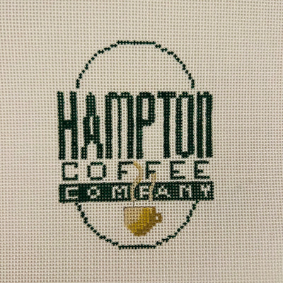 Hampton Coffee Company Ornament Needlepoint Canvas