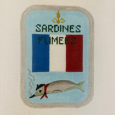 Sardines Fumes Ornament Needlepoint Canvas