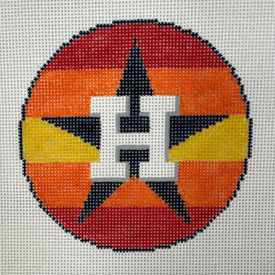 Houston Astros Ornament Needlepoint Canvas
