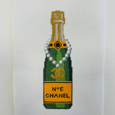 Champagne Bottle - CC No. 5 Needlepoint Canvas