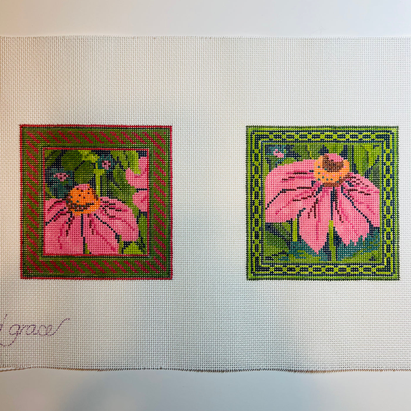Pink Echinacea Coaster Set