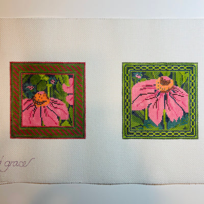 Pink Echinacea Coaster Set