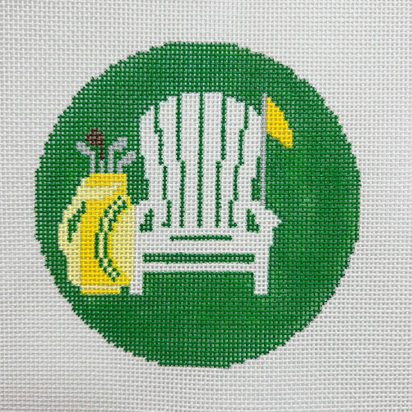 Adirondack Chair with Masters Golf Theme Ornament Needlepoint Canvas