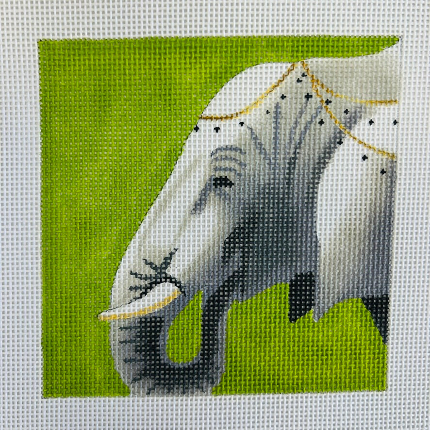 Elephant Square Needlepoint Canvas