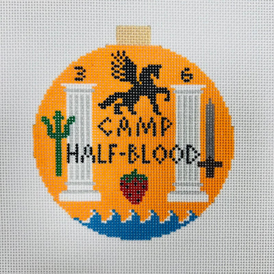 Camp Half Blood Round/Ornament Needlepoint Canvas