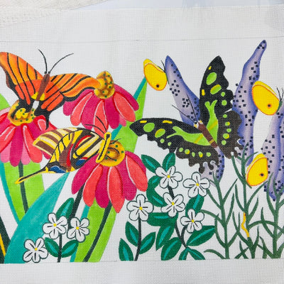 3 Butterflies Needlepoint Canvas