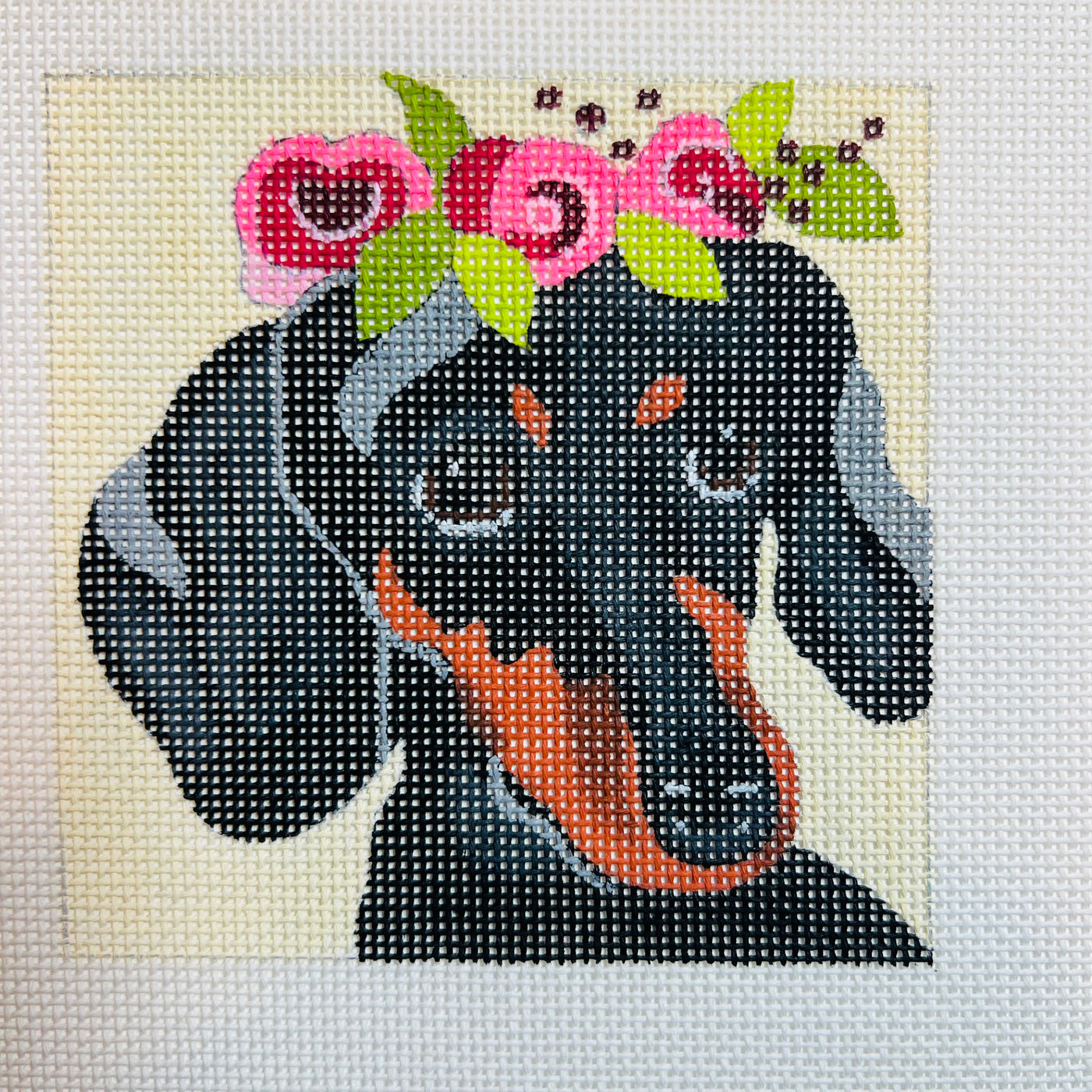 Dachshund with Flower Crown Coaster