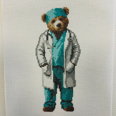 Dr. Bear Needlepoint Canvas