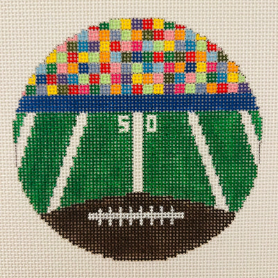 Football Field Ornament Needlepoint Canvas