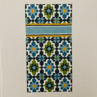 Portuguese Tiles EGC Turquoise Needlepoint Canvas