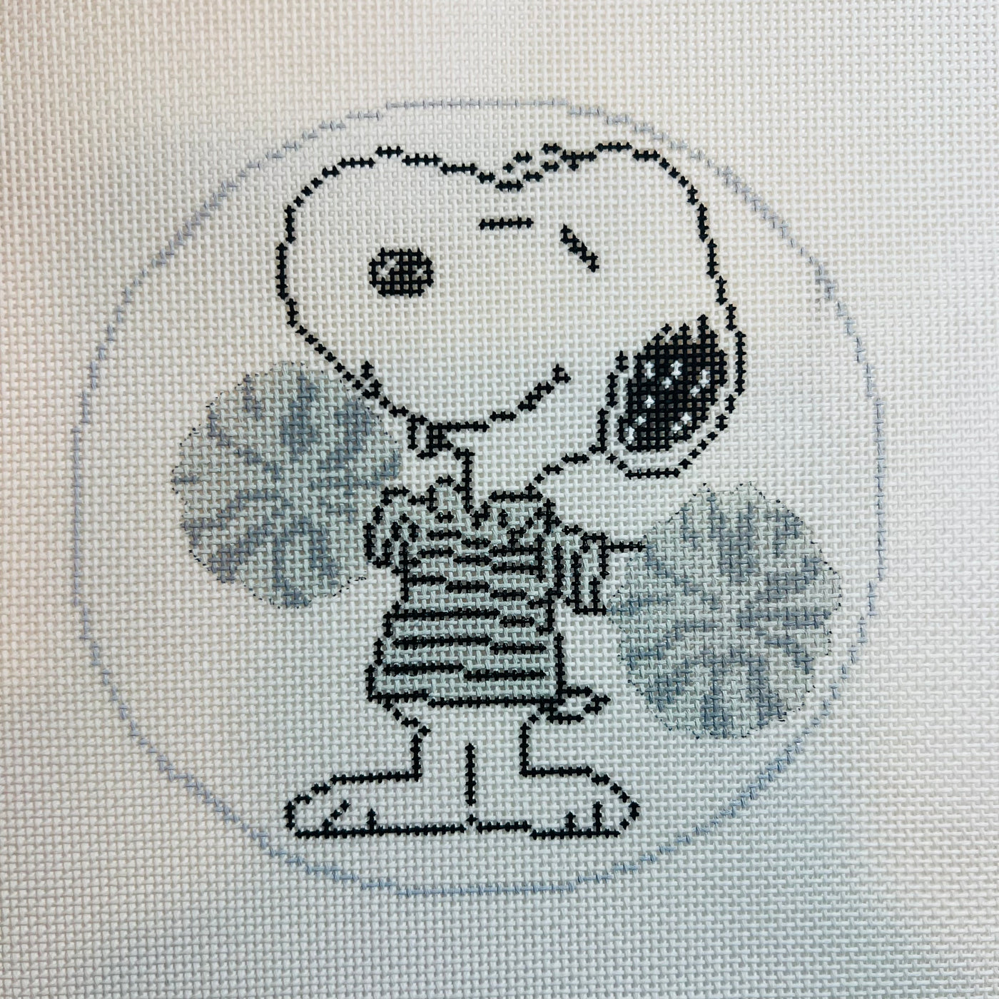 PEANUTS Sports - Snoopy Cheer Canvas Ornament