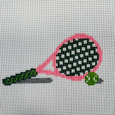 Cause A Racquet Ornament Needlepoint Canvas