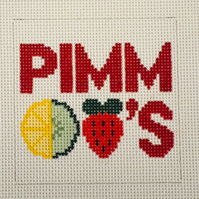 Pimm's Square Coaster Needlepoint Canvas