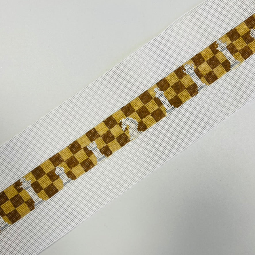 Chess Pieces - All White - Design End to End Belt