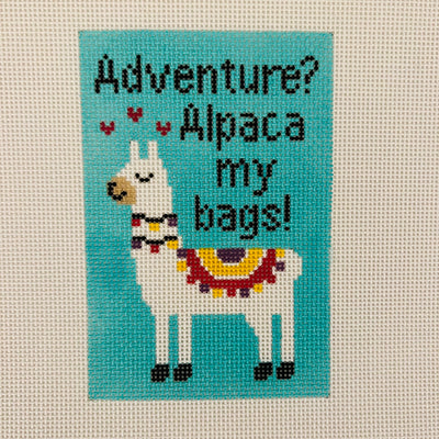 Alpaca My Bags Passport Insert Needlepoint Canvas
