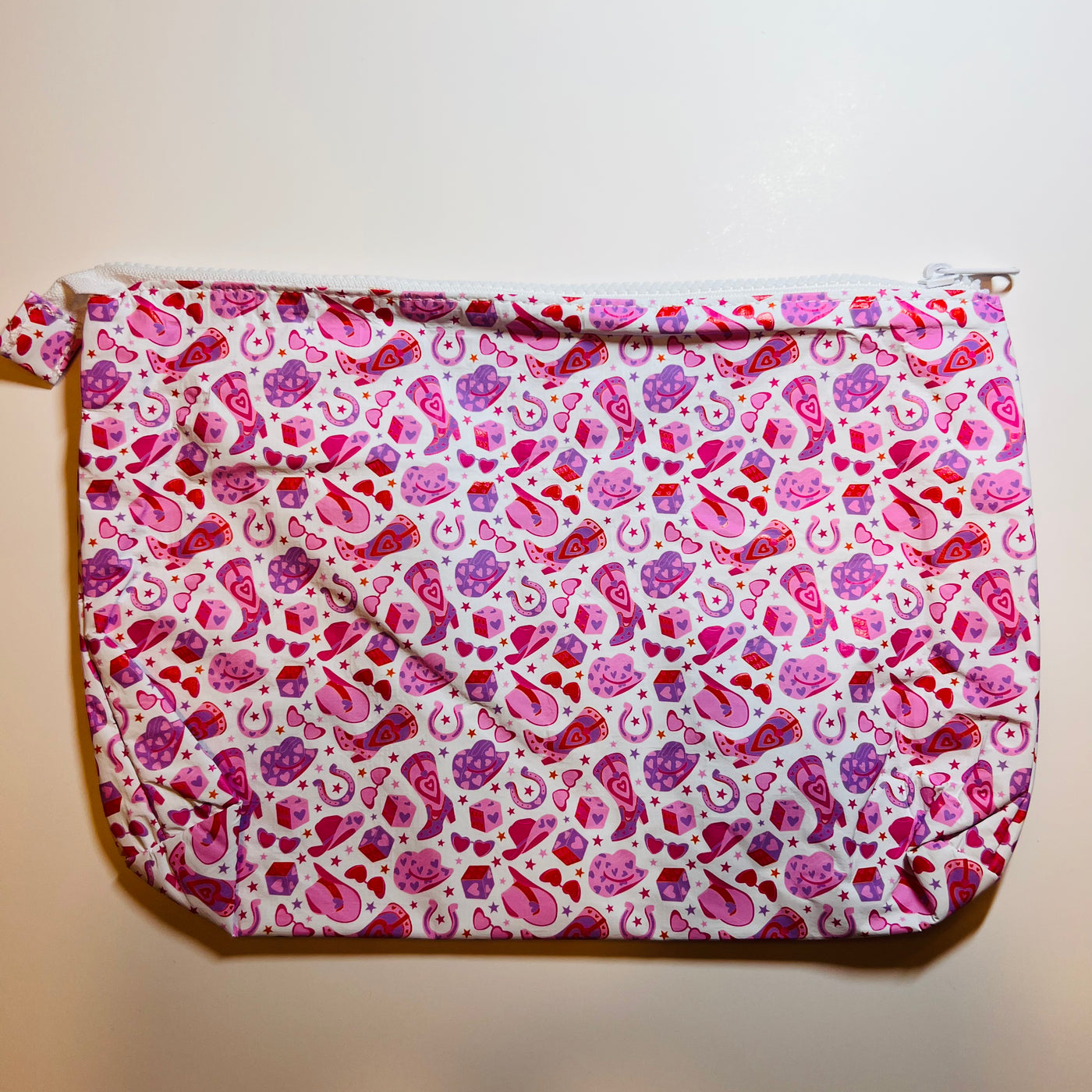 Medium Stash Bag-Pink Cowgirl