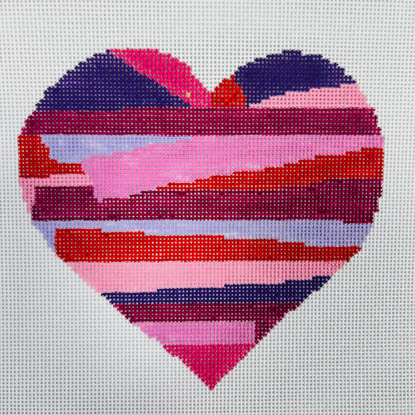 Stackable Heart Needlepoint Canvas