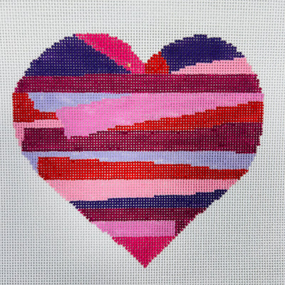 Stackable Heart Needlepoint Canvas