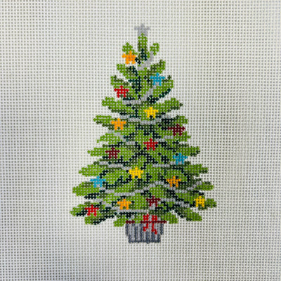 Star Tree Ornament Needlepoint Canvas
