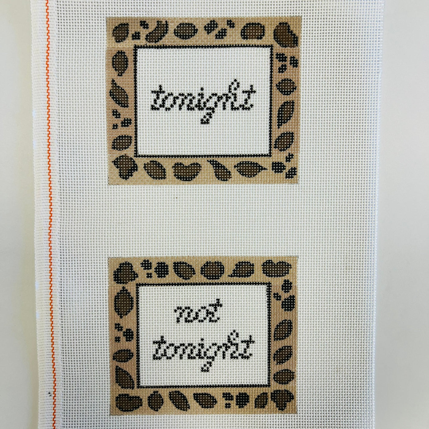 Leopard Tonight/Not Tonight Needlepoint Canvas